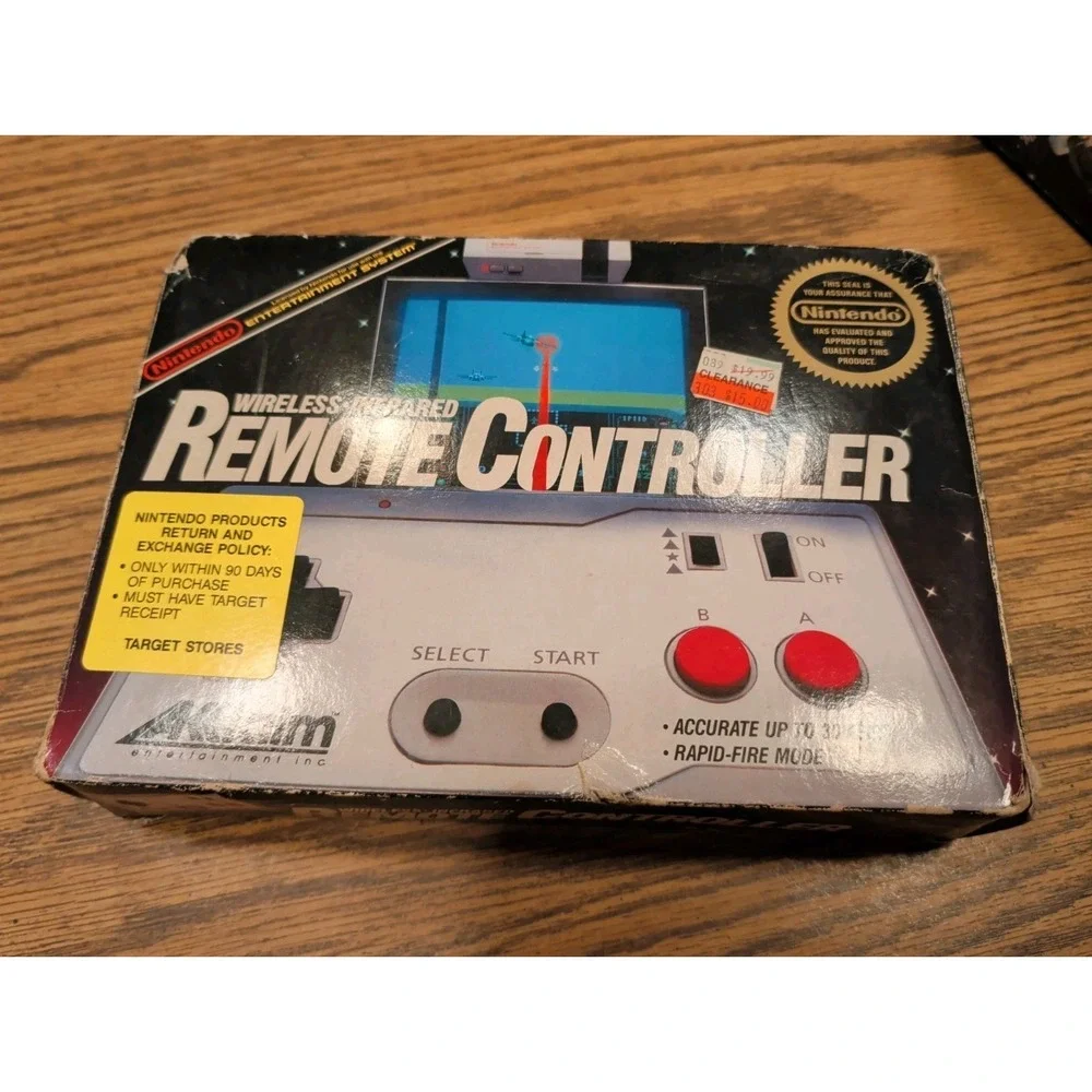 Nintendo Nes Acclaim Wireless Controller OEM Complete CIB Good Condition